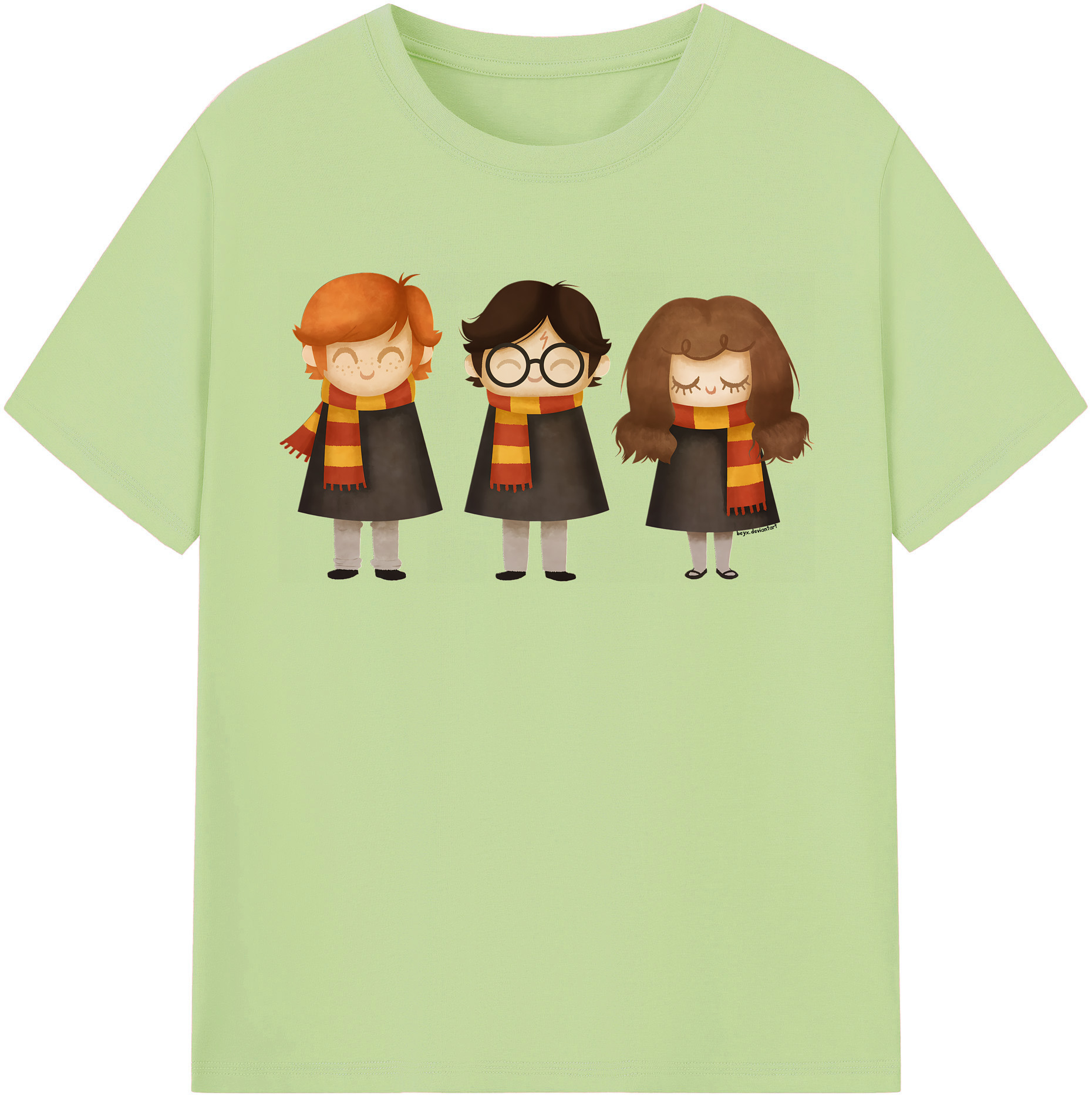 （画像用） Harry Potter ハリー・ポッターシリーズ 綿100％半袖Tシャツ（フロントプリント）